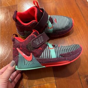 Boys Nike LeBron basketball sneakers